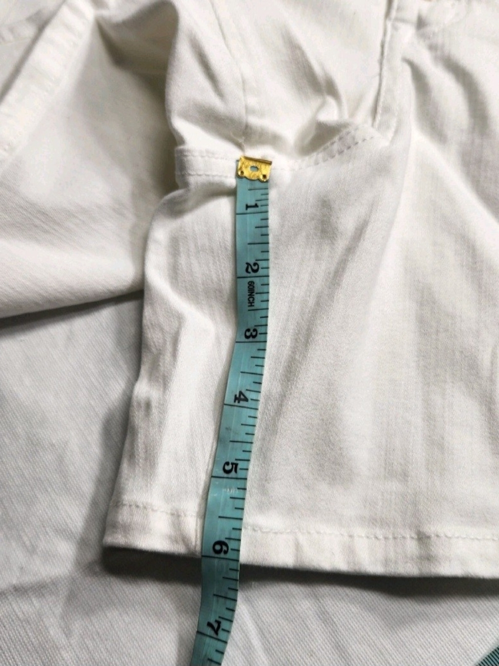 Anne Klein Womens Size 16 white Button fly  High Rise Shorts Stretch NWT 03 - Picture 5 of 13
